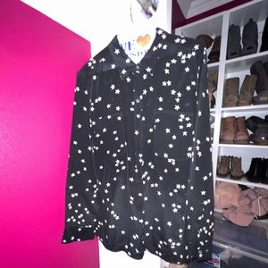 Like new Equipment shirt with stars